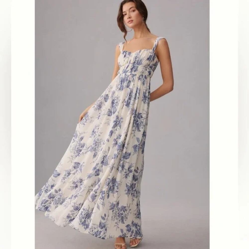 Reformation Jayde Maxi Dress - Lupine Floral Size 12